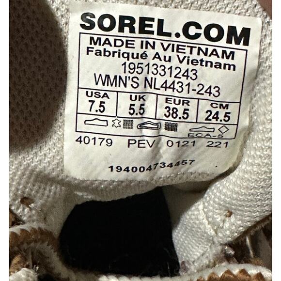 Sorel Out N About Womens Hand Crafted Brown Blue Boots Size 7.5 Women's Outdoor - Picture 8 of 8